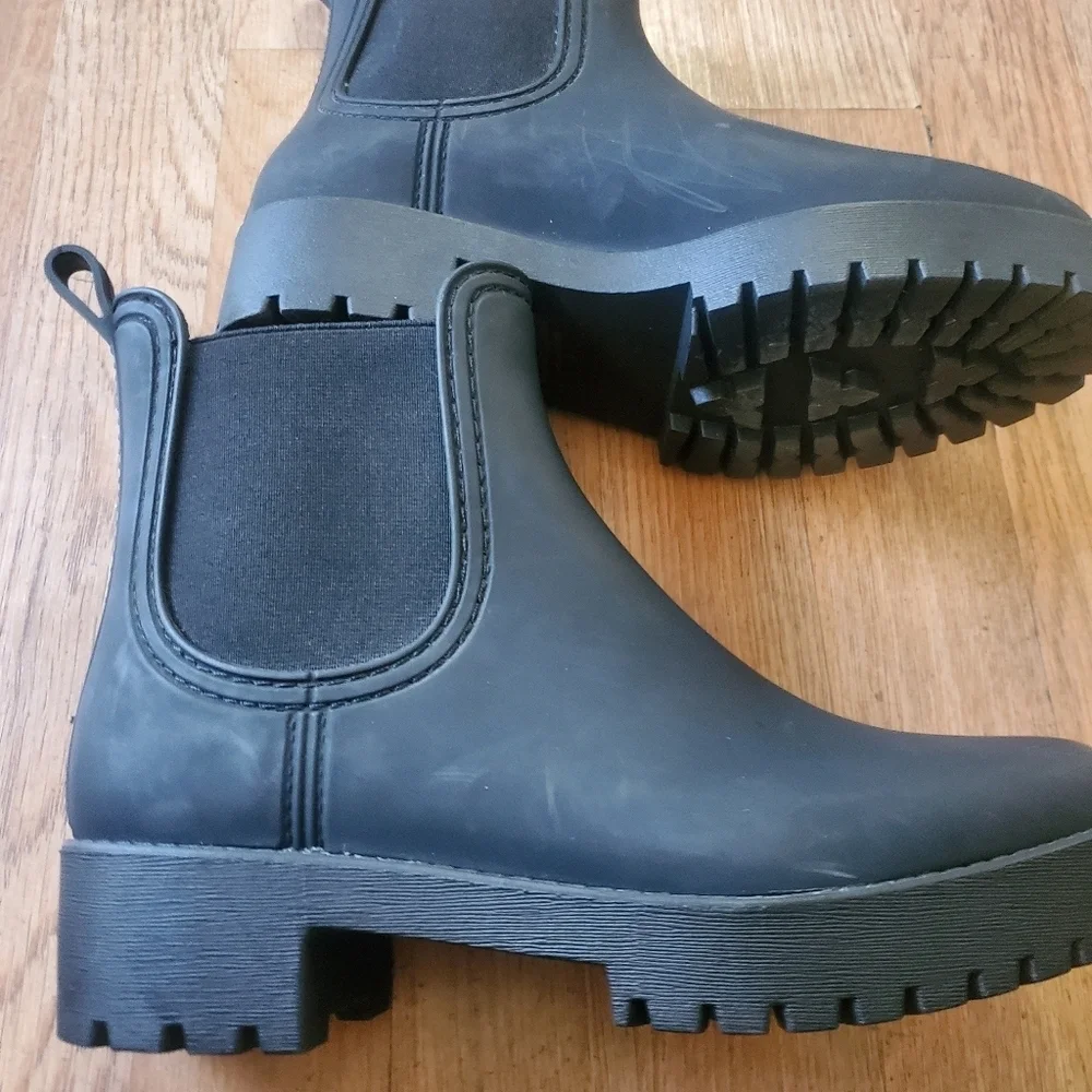 Jeffrey Campbell Cloudy Black Womans Boots, Size 8